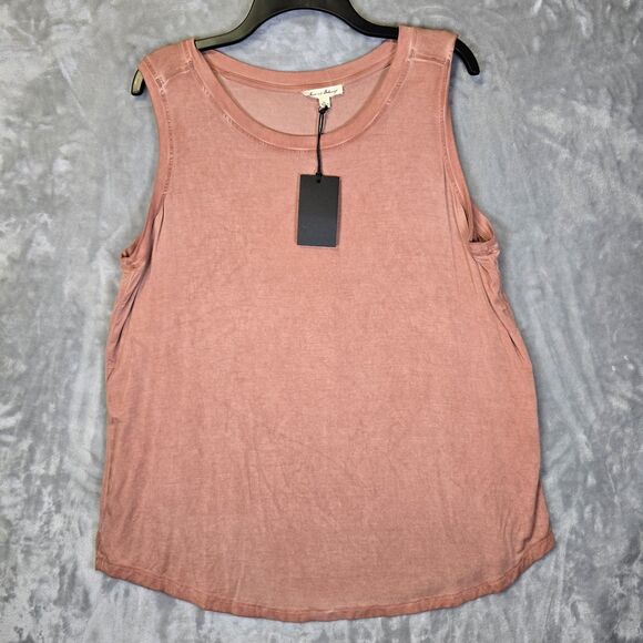 Jane and Delancey Tops - NWT Jane and Delancey Shirt Tank Top Sleeveless XL Rust Mauve Boho Hippie